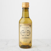 垂直Apothecaryスタイルラベル ワインラベル (正面)