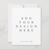 垂直RSVPカード/エンクロージャ 招待状 (裏面)