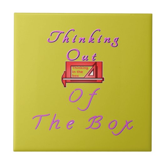 型にはまらない考え方。 タイル (正面)