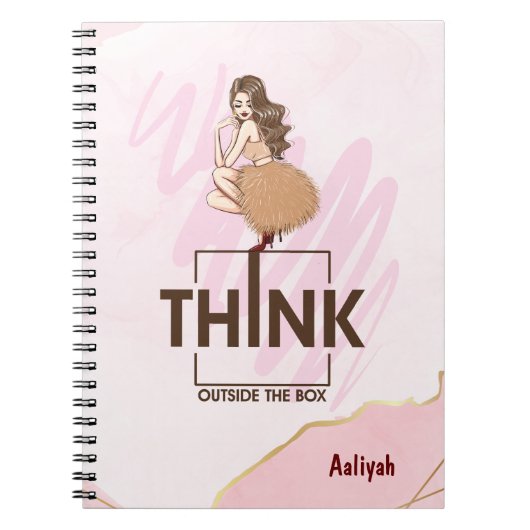 型にはまらない レディーボス 女性 ノートブック (正面)