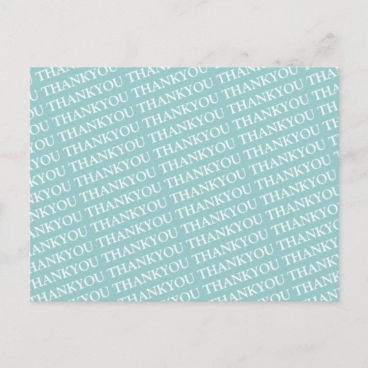 型に感謝していはめる ポストカード (正面)