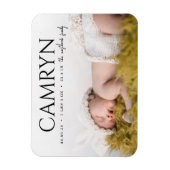 型はっきりしたベビー誕生写真発表磁石 マグネット (縦)