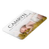 型はっきりしたベビー誕生写真発表磁石 マグネット (左側)