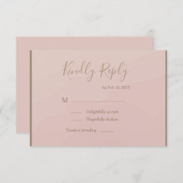 型エレガント赤面サンゴ水彩結婚式rsvp 招待状