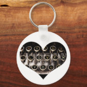 型付ハート キーホルダー (正面)