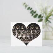 型付ハート ポストカード (スタンド正面)