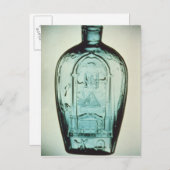 型吹かれたフリーメーソンのフラスコ ポストカード (正面/裏面)