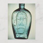 型吹かれたフリーメーソンのフラスコ ポストカード (正面)