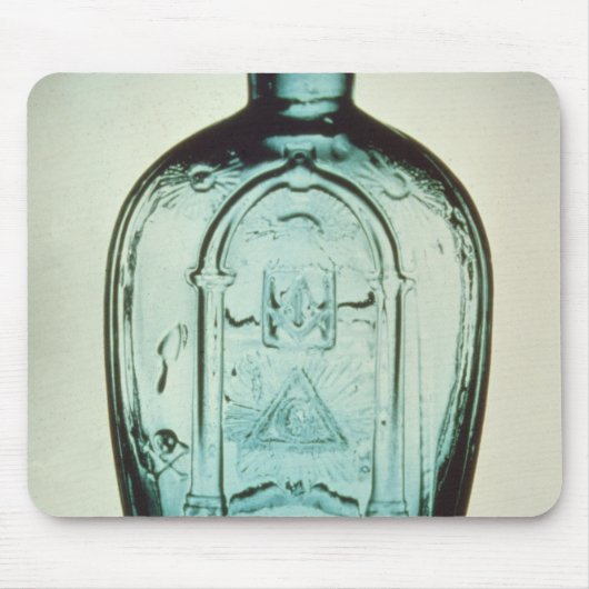 型吹かれたフリーメーソンのフラスコ マウスパッド (正面)