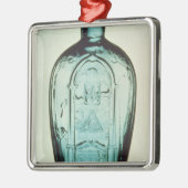 型吹かれたフリーメーソンのフラスコ メタルオーナメント (左)