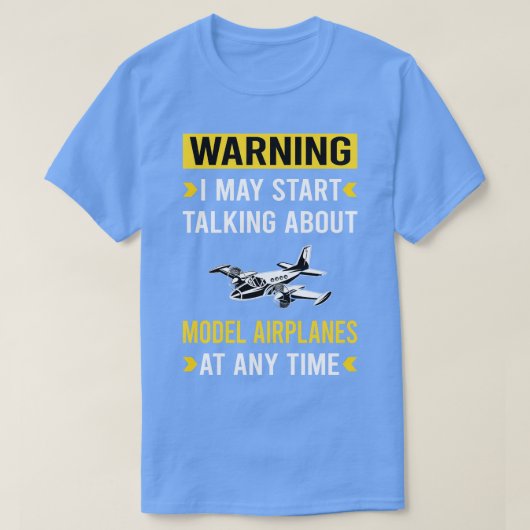 型式警告飛行機飛行機飛行機機 Tシャツ (デザイン正面)