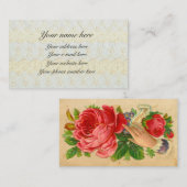 型抜きされるビクトリア時代の人が付いている名刺 名刺 (正面/裏面)