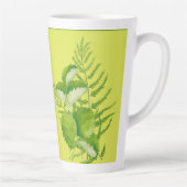 型枠が緑で大きなラテマグカップ カフェラテマグ (右)