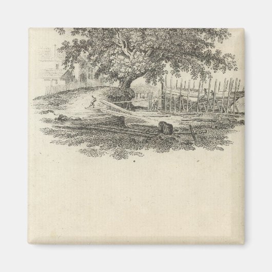 型枠でウィリアム・ペン マグネット (正面)