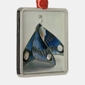 型枠のアールヌーボーのペンダント蝶、c.190 メタルオーナメント (右)