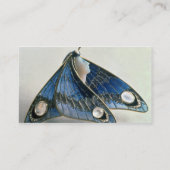 型枠のアールヌーボーのペンダント蝶、c.190 名刺 (裏面)