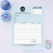 型枠の見積り – カスタムの種類の青 チラシ (シングル)