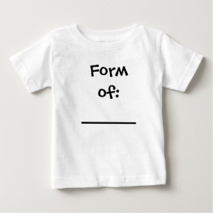 型枠の: ______ ベビーTシャツ