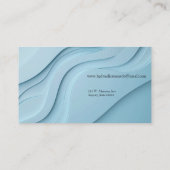 型枠を青で曲げ、コピー宇宙 名刺 (裏面)