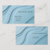 型枠を青で曲げ、コピー宇宙 名刺 (正面/裏面)