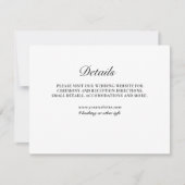 型枠クラシック白黒エンクロージャカード 招待状 (正面)