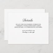 型枠クラシック白黒エンクロージャカード 招待状 (正面/裏面)