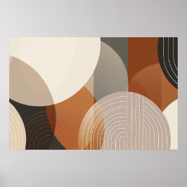 型枠宇宙付き線を含む円形文字 ポスター