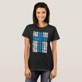 型枠書クロスイエスへの感謝Bl Tシャツ (正面フル)