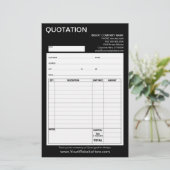 型枠 – ビジネス見積または請求書 (スタンド正面)