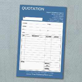 型枠 – ビジネス見積または請求書