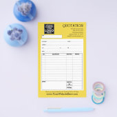 型枠 – ビジネス見積または請求書 チラシ (シングル)