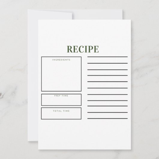 型枠-レシピカード シーズンカード (正面)