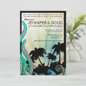 型破りな島での目的地ウェディング招待状 招待状 (スタンド正面)