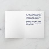 型破りの米国市民バレンタイン シーズンカード (内部)