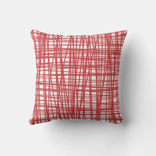 型赤と白枕 クッション (裏面)