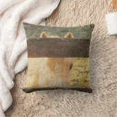 垣根から覗き込む クッション (ブランケット)