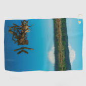 垣根を越えて山を越える ゴルフタオル (横)