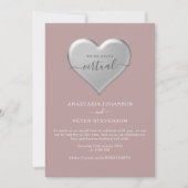 埃っぽいバラズーム結婚式招待状 招待状 (正面)