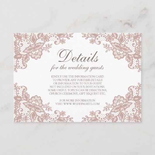 埃っぽいバラレース結婚のエンクロージャカード エンクロージャーカード (正面)