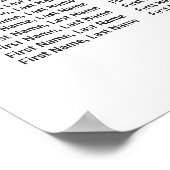 埃っぽいピンク色のフローラ結婚のシーティングチャート ポスター (角)