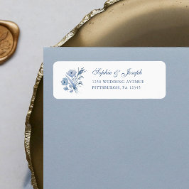 埃っぽいブルーチノ結婚イスリー | 差出人住所 ラベル