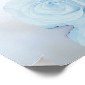 埃っぽいブルーバラシックな結婚プラグ抜き式 ポスター (角)