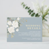 埃っぽいブルーホワイトチノ結婚イズリー詳細 エンクロージャーカード (スタンド正面)