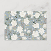 埃っぽいブルーホワイトチノ結婚イズリー詳細 エンクロージャーカード (裏面)