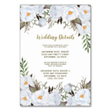 埃っぽいブルー金ゴールドビンテージ結婚式囲いカード