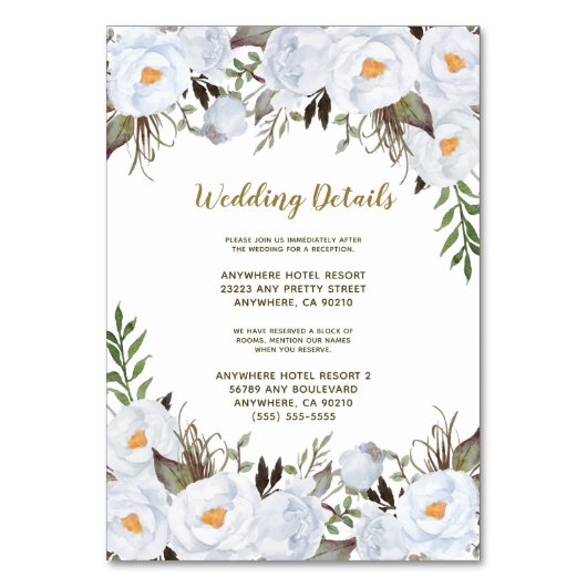 埃っぽいブルー金ゴールドビンテージ結婚式囲いカード テーブルナンバー (正面)