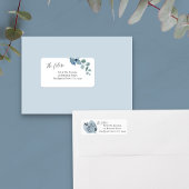 埃っぽいユーカリ未来のミスター・アンド・ミセス・アドレス ラベル