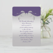 埃っぽい紫華美銀の渦巻き披露宴のみ 招待状 (スタンド正面)