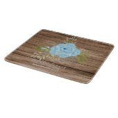 埃っぽい青いバラニュー結婚スWedsのギフトパーソナル カッティングボード (角)