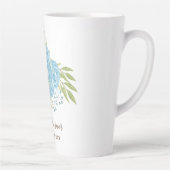 埃っぽい青いバラニュー結婚スWedsのギフトパーソナル カフェラテマグ (右)